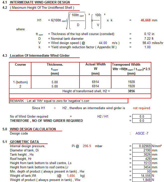 api 650 storage tank design calculation xls
