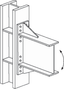 Prequalified 8 bolt stiffened end plate moment connection