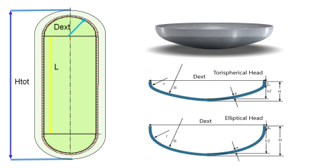 Pressure Vessel Mass with Insulation