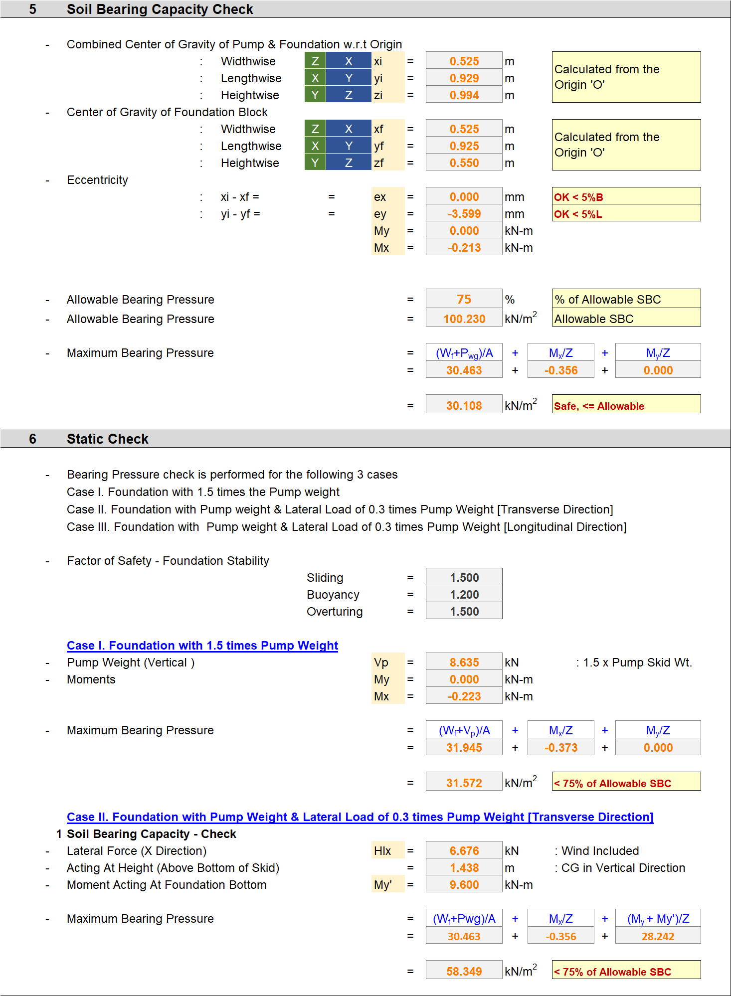 Pump Foundation Design Block Type For Multiple Pumps