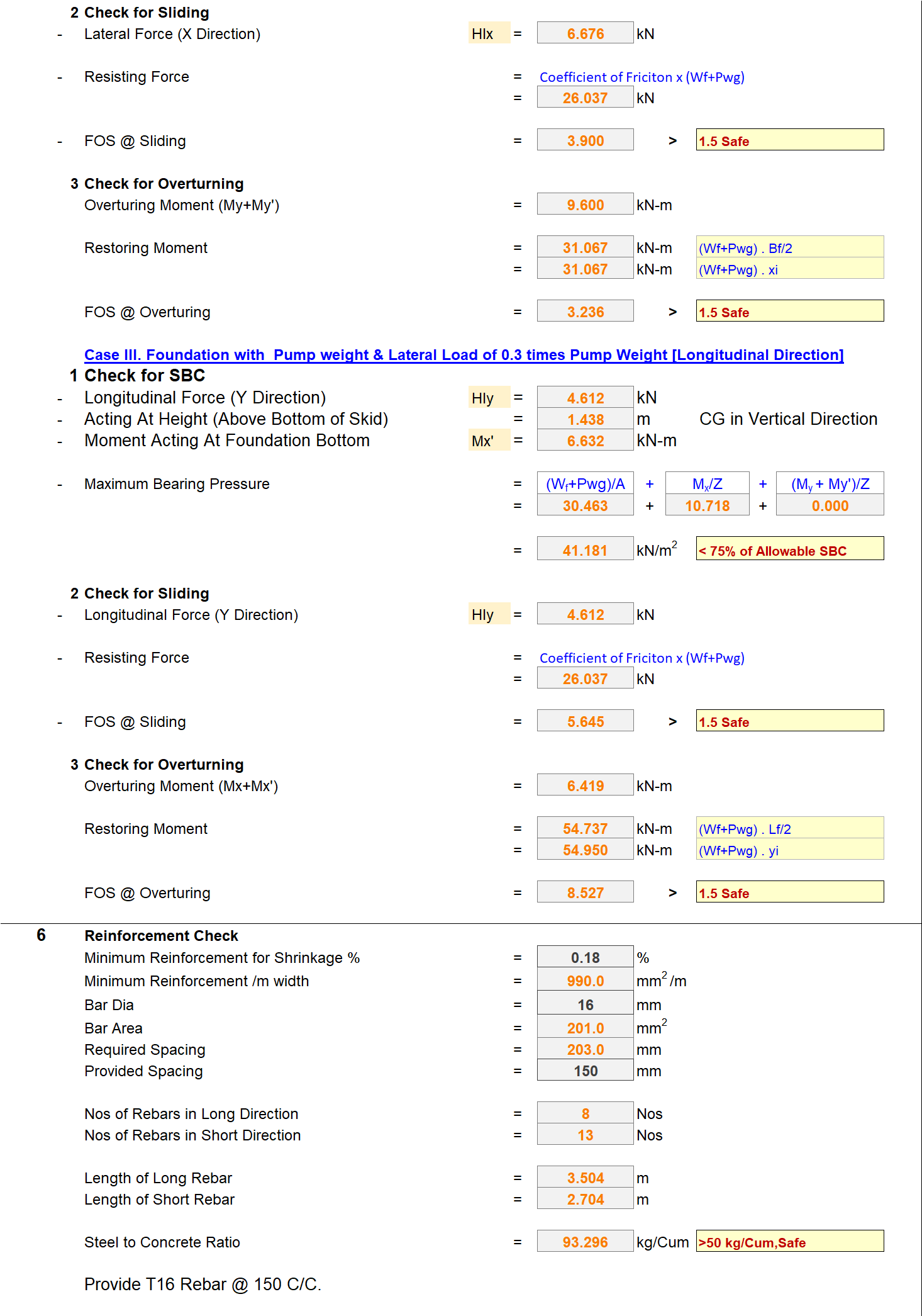 Pump Foundation Design Block Type For Multiple Pumps