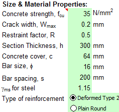 Reinforced Concrete Sections to BS 8007