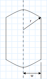 Torsion - Circular shaft with opposite sides flattened.xls