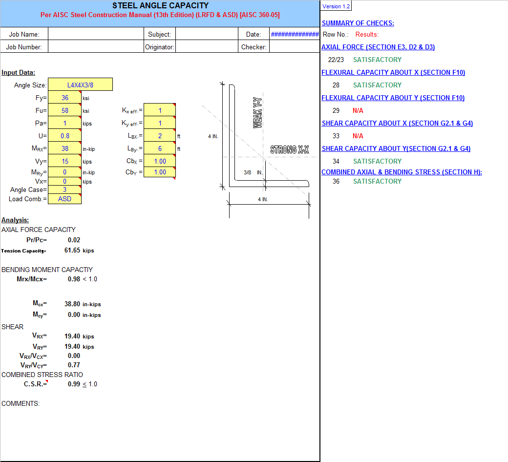 Steel Angle Member