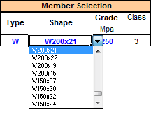 Steel Beam-Column Design (Metric - CISC 2000).xls