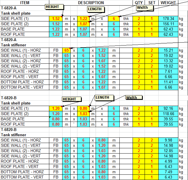 Weight & Bolting_lse.xls