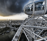 Pinned joints on the London Eye dummy pods.